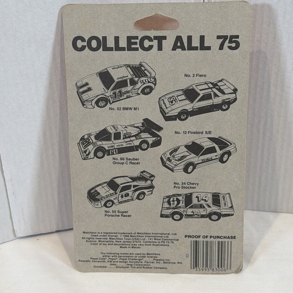 Vintage Matchbox Lot Porsche Turbo Mazda RX7 VW Golf GTI Carded 80s - Picture 14 of 14
